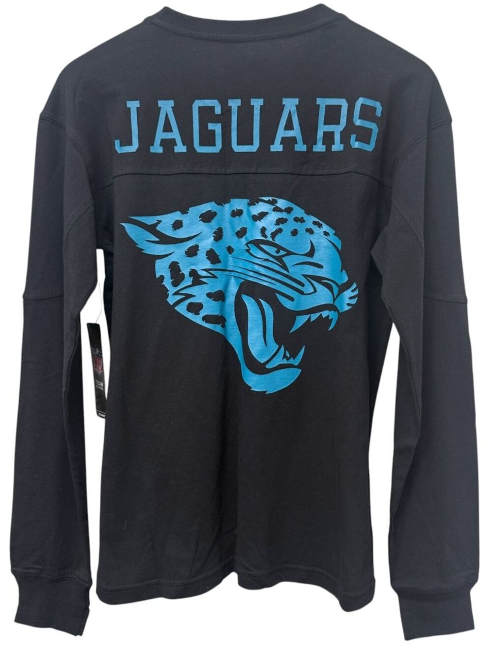 NFL Jaguars Jacksonville Official Tee Womens Small Black Long Sleeve Top NWT